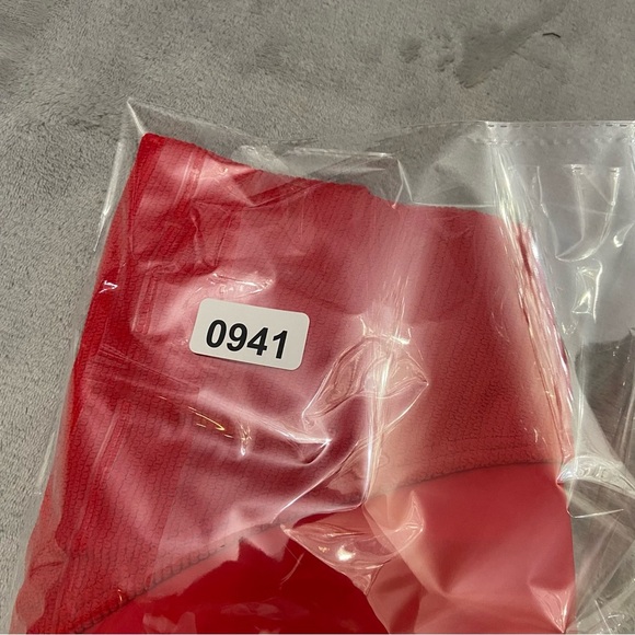 New! Montce Kim NO BELT micro scrunch one piece swimsuit red 10941 - Picture 10 of 10